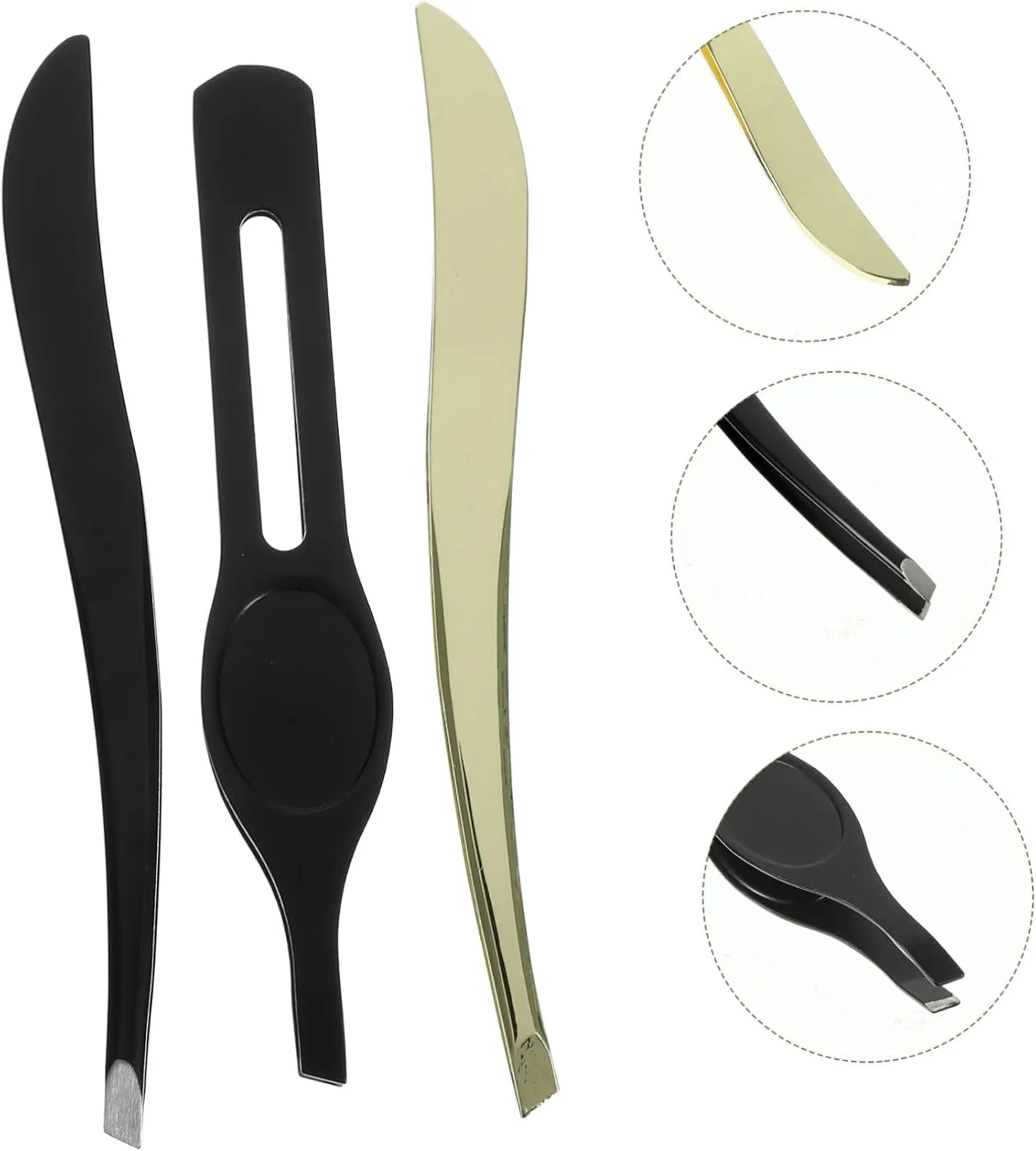 1 Stainless Steel Eyebrow Makeup Tool Ergonomic Mini Eyebrow Clips for Precision Grooming Women
