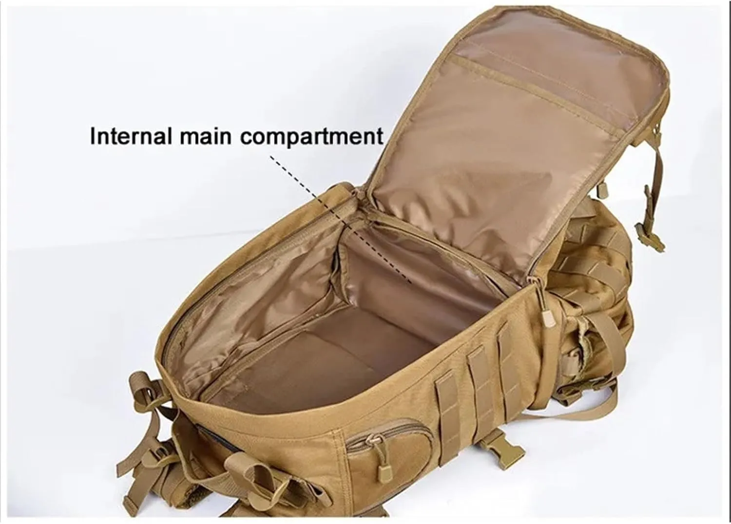 1000D Nylon Tactical Backpack Outdoor Rucksacks Tactical Sports Camping Hiking Trekking Hunting Bag Backpack With Frame(CAMO)