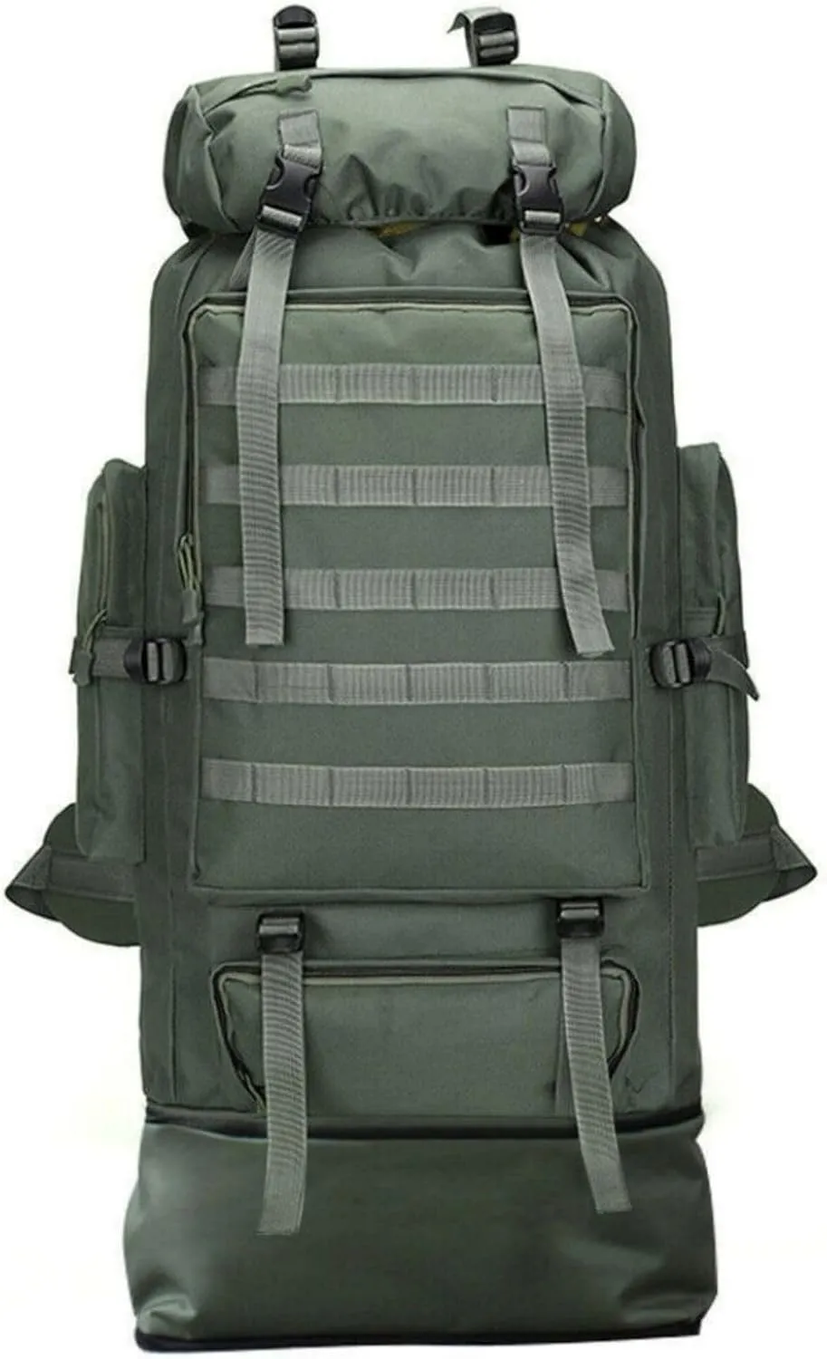 100L Camping Hiking Backpack Waterproof Military Tactical Backpack Sports Survival Backpacks for Traveling and Hiking (Military Green)