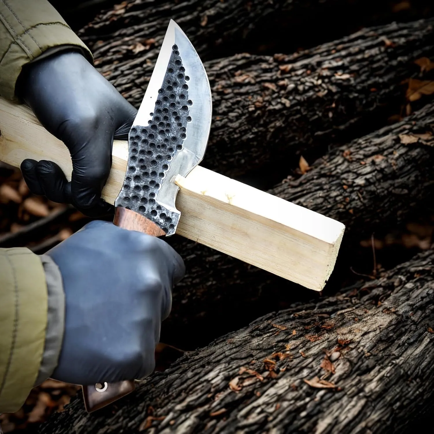 10" Bushcraft Tracker Knife with Leather Sheath | Camping Companion | Stainless Steel Blade with Wood Handle | Brown Handle with Sheath Included | Unparalleled Outdoor Utility