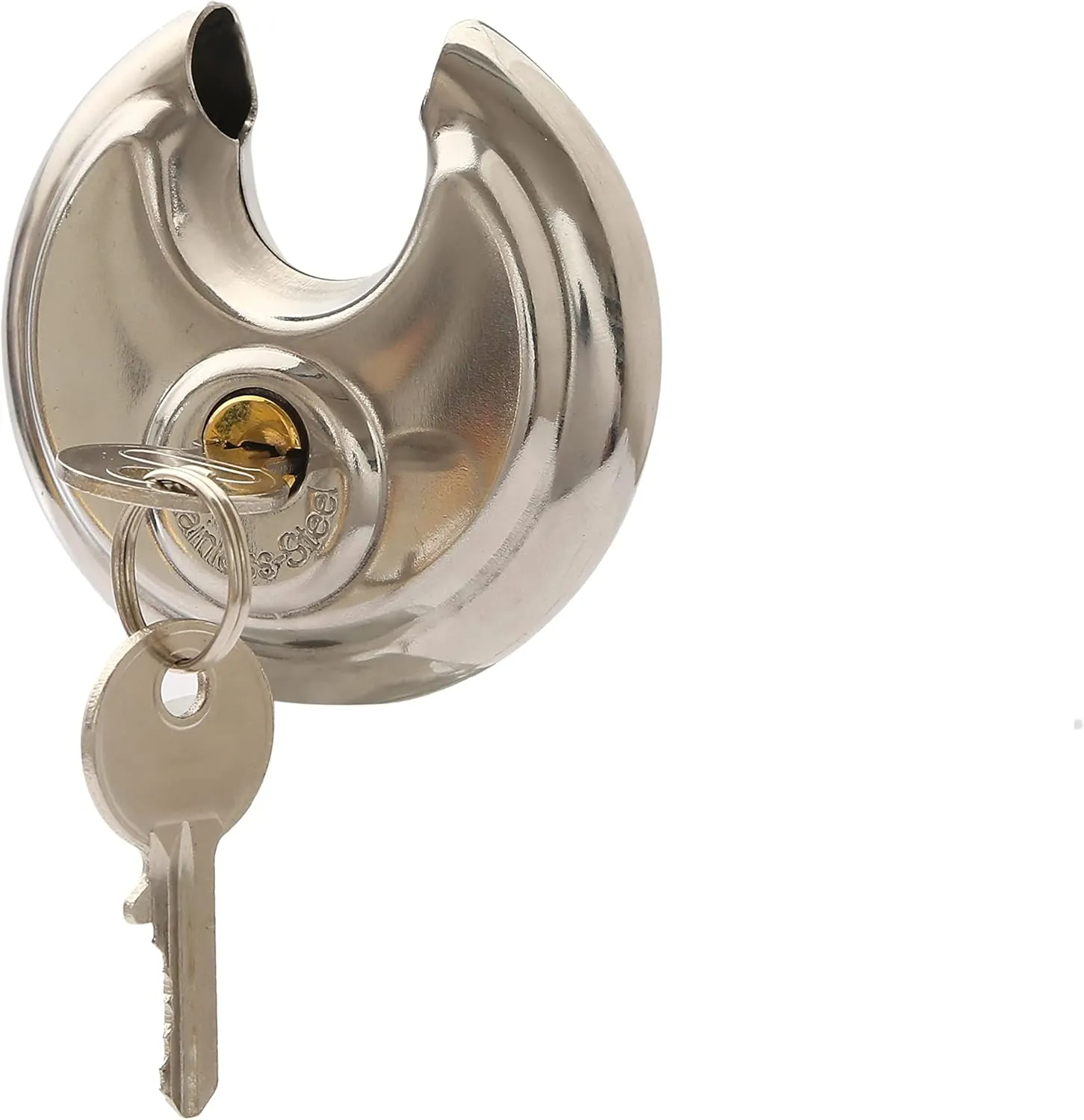 12 Pack Round Padlock with Shielded Shackle, 2-3/4-Inch, Stainless Steel Steel Armor for Trailer Storage Truck Wholesale Bulk Lot
