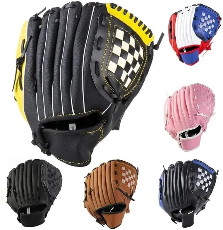 12IN Pro Baseball Glove Infield Outfield Youth to Adult Sizing Soft T Ball Training Glove Premium Leather Catch Mitt Options Durable Game Ready Baseball Accessories