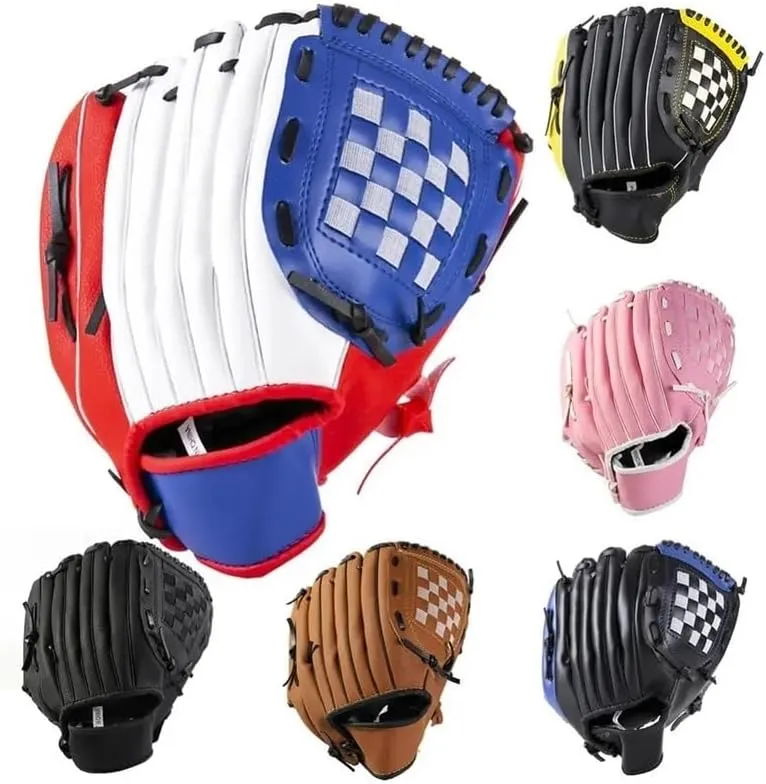 12IN Pro Baseball Glove Infield Outfield Youth to Adult Sizing Soft T Ball Training Glove Premium Leather Catch Mitt Options Durable Game Ready Baseball Accessories