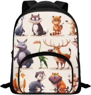 12inch School Bag Backpack For 5-7 Kids Bookbag Boys Backpack,Cute Cartoon Animals Kids Backpack, CZA61