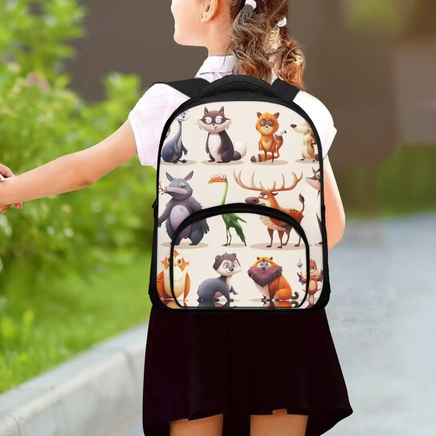 12inch School Bag Backpack For 5-7 Kids Bookbag Boys Backpack,Cute Cartoon Animals Kids Backpack, CZA61
