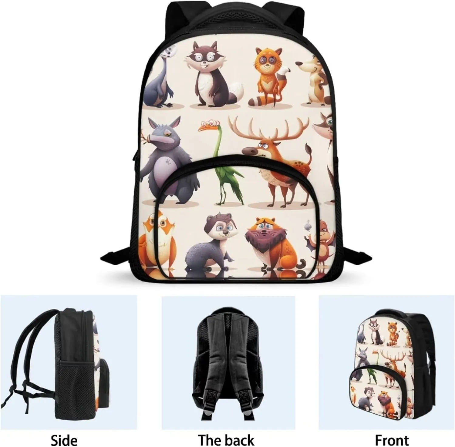 12inch School Bag Backpack For 5-7 Kids Bookbag Boys Backpack,Cute Cartoon Animals Kids Backpack, CZA61