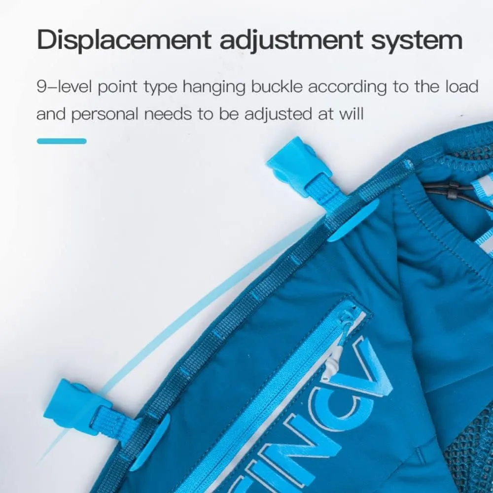 12L High Capacity Hydration Backpack with 8 Pockets Lightweight Trail Running Vest for Hiking, Cycling, Climbing, Camping