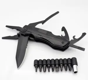 14 in 1 Multitool Pocket Knife Set for Men, Tactical Multi Tool Plier with Nylon Sheath for Outdoor, Camping, Survival, Dad, Boyfriend, Husband Gifts, XM-A01