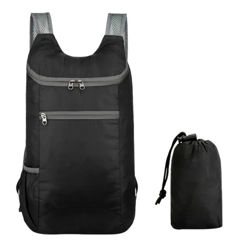 15L Waterproof Folding Backpack - Ultralight Camping Daypack for Outdoor Traveling Hiking Cycling