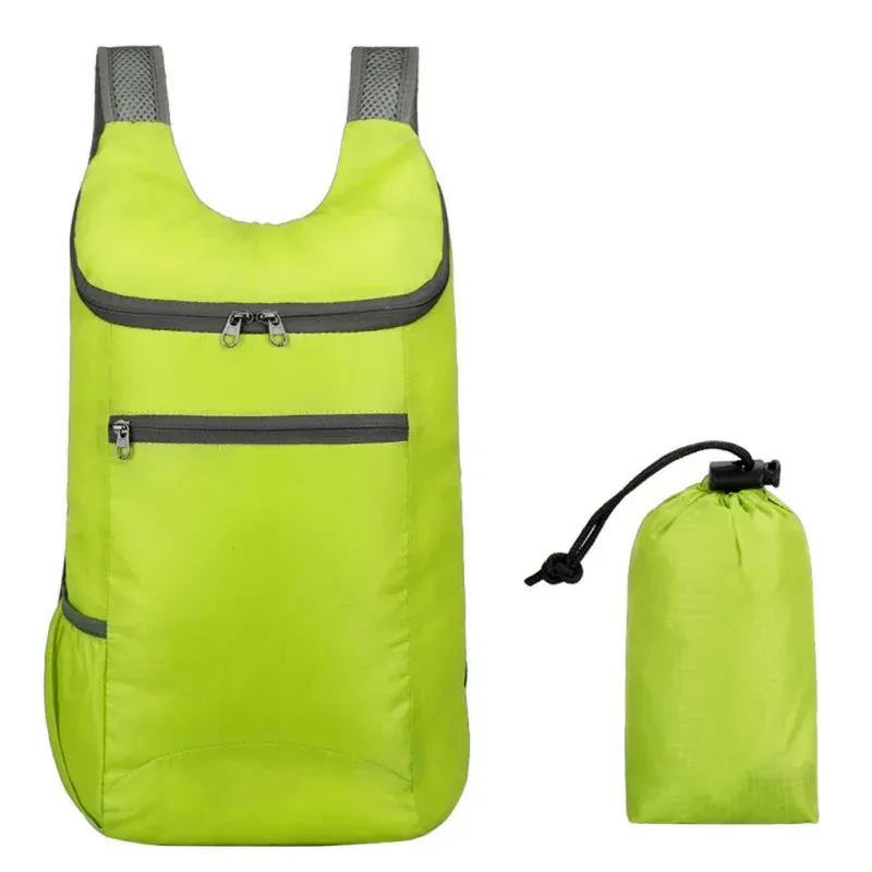 15L Waterproof Folding Backpack - Ultralight Camping Daypack for Outdoor Traveling Hiking Cycling