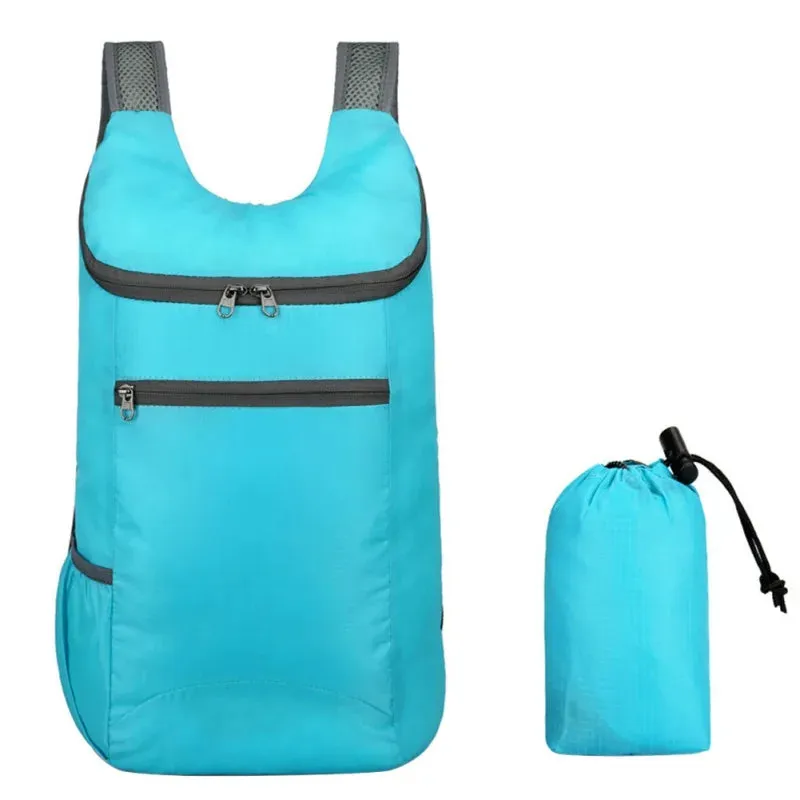 15L Waterproof Folding Backpack - Ultralight Camping Daypack for Outdoor Traveling Hiking Cycling