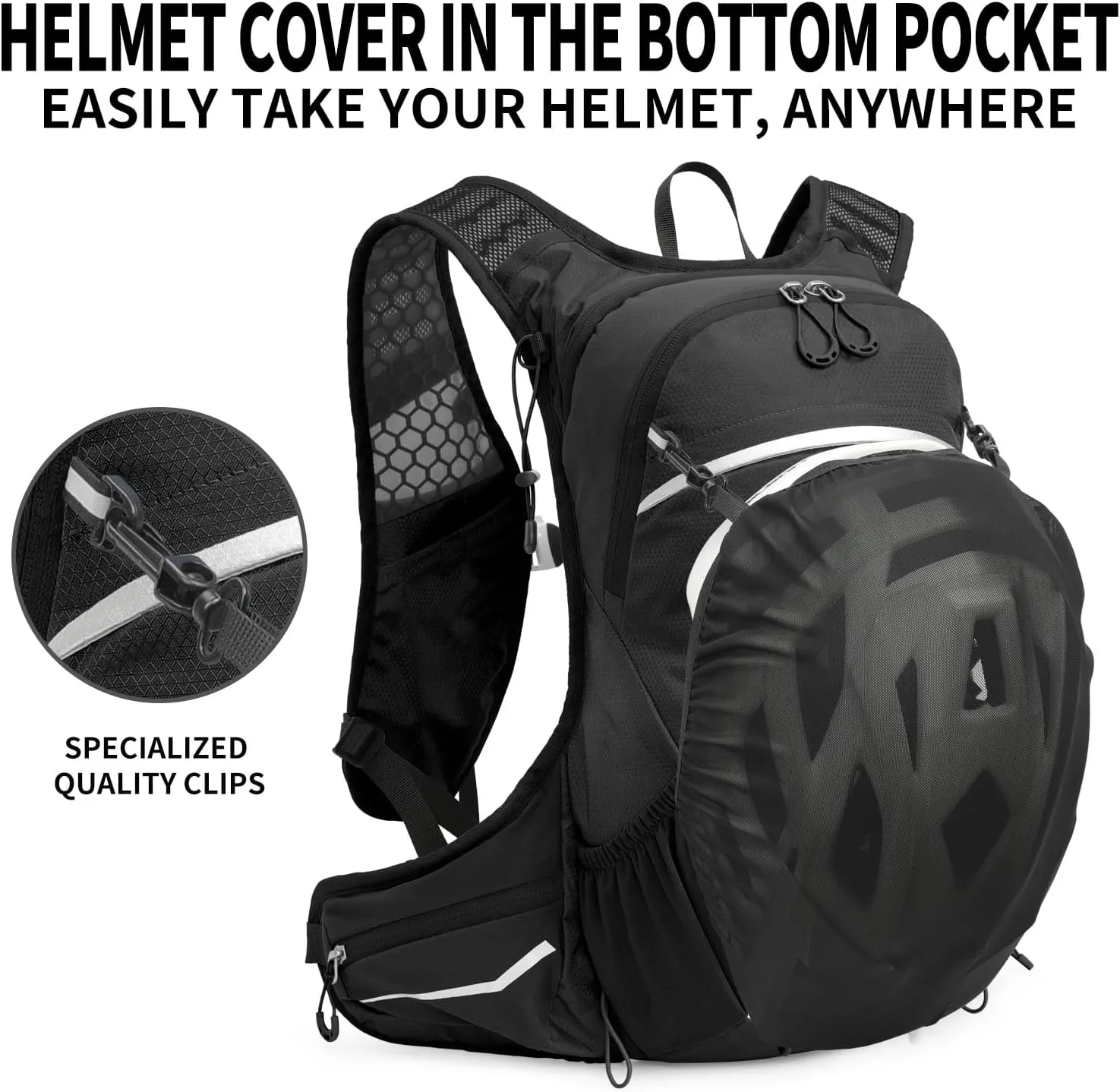 16L Hydration Backpack with Free 2-Liter Water Bladder,The Lightweight Hydration Pack for Cycling, Hiking, Skiing