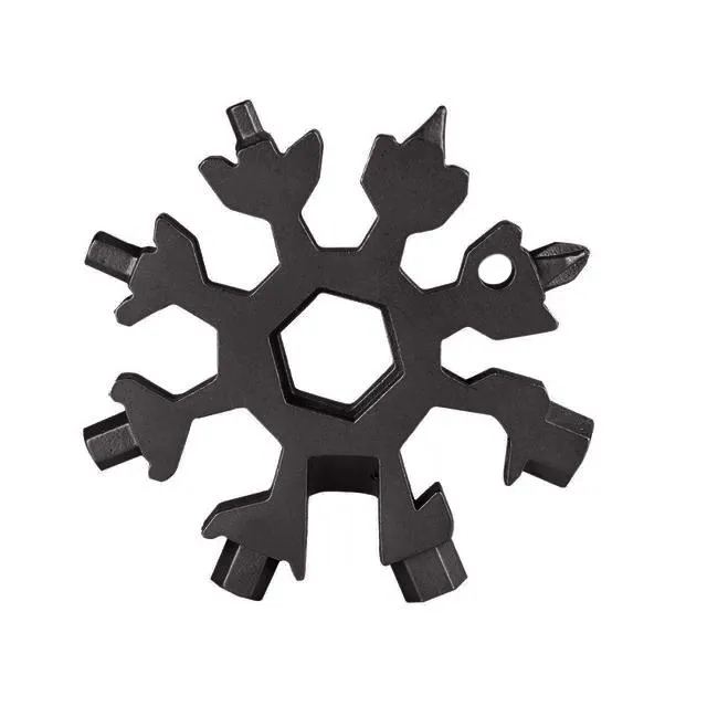 18-in-1 Multi-Tool Stainless Steel Snowflake-Shaped Tool