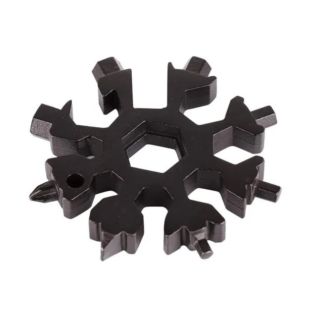 18-in-1 Multi-Tool Stainless Steel Snowflake-Shaped Tool