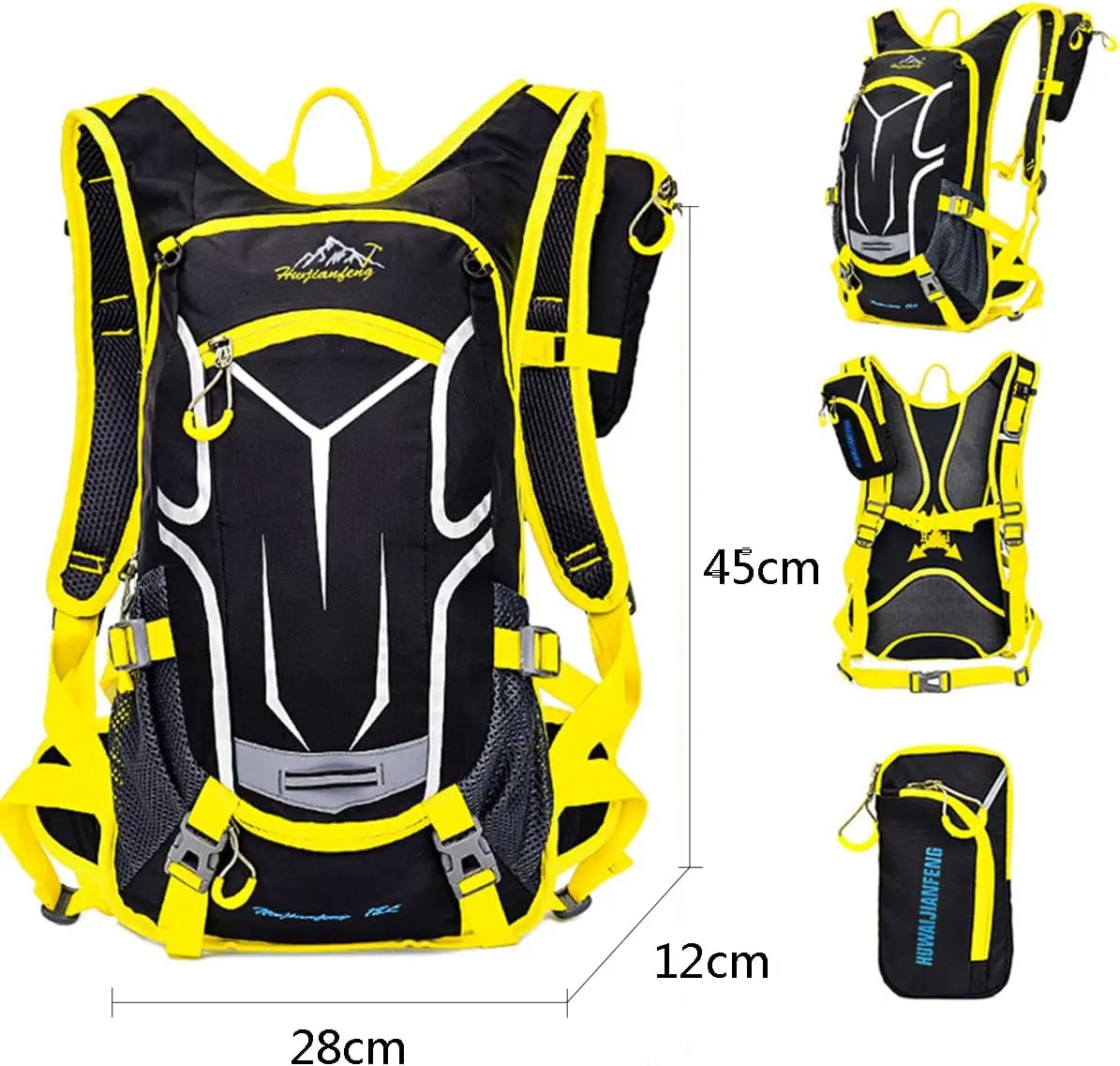 18L Cycling Rucksack Lightweight Bike Backpack Running Daypack for Fitness Hiking Climbing Camping Skiing Biking Trekking