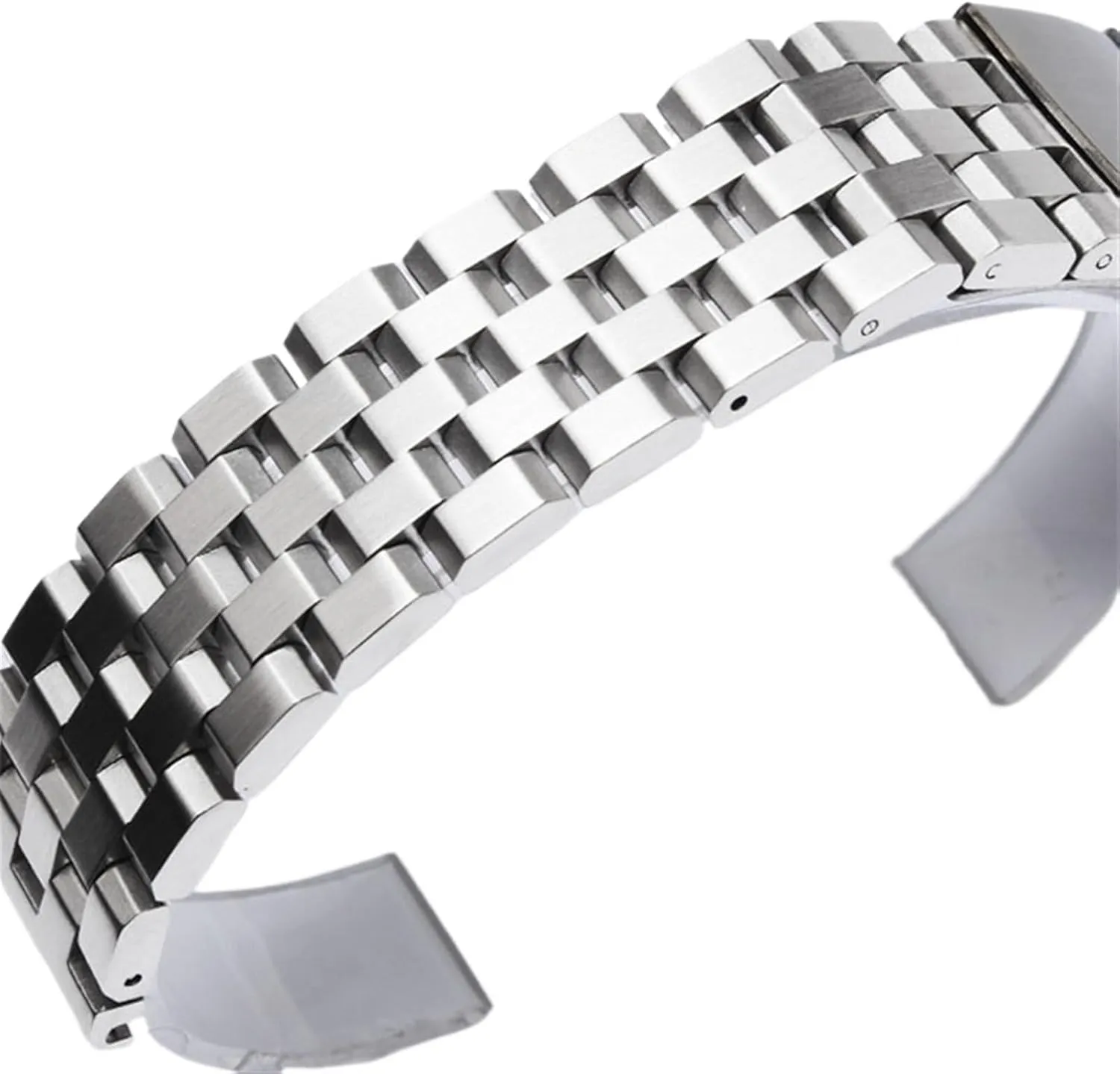 18mm 20mm 22mm 24mm 26mm Stainless Steel Watch Band Silver Black Metal Watch Strap Women Men Wrist Bracelet Watchband