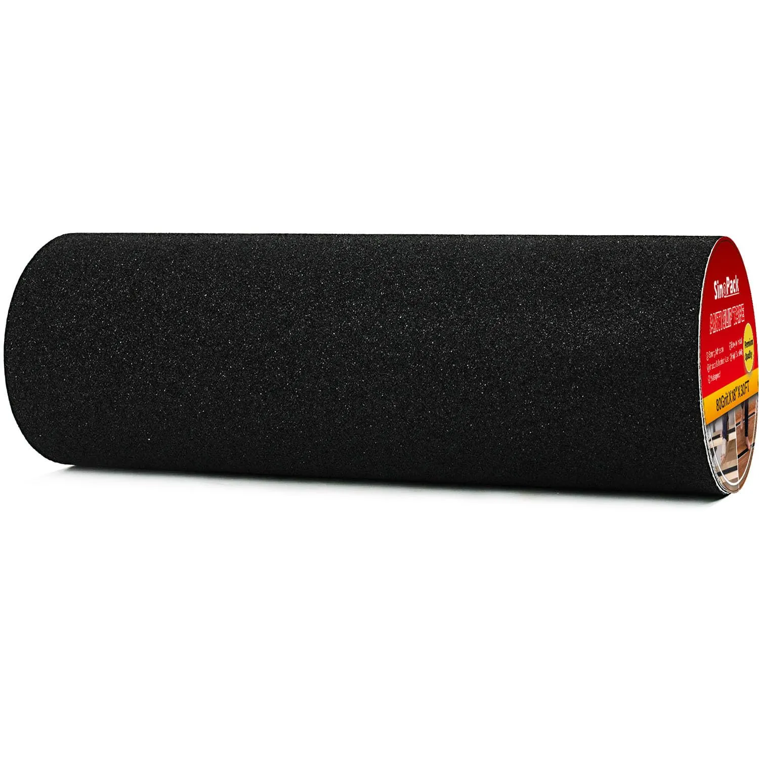 18" Wide Roll Anti Slip Tape, Black Non Slip Ramp for Outdoor 18Inch x 30FT Non Skid Tape, Best Grip Non Slip Strips Tape High Traction Friction Abrasive Adhesive for Deck, Ramp, Boat