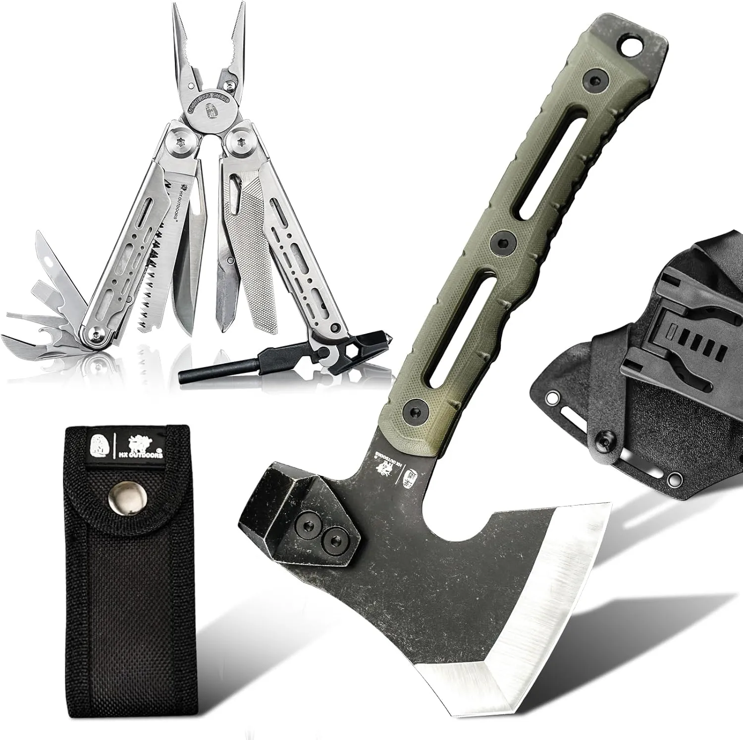 19 In 1 Multi Tool Pliers, Small Survival Camping Hatchet