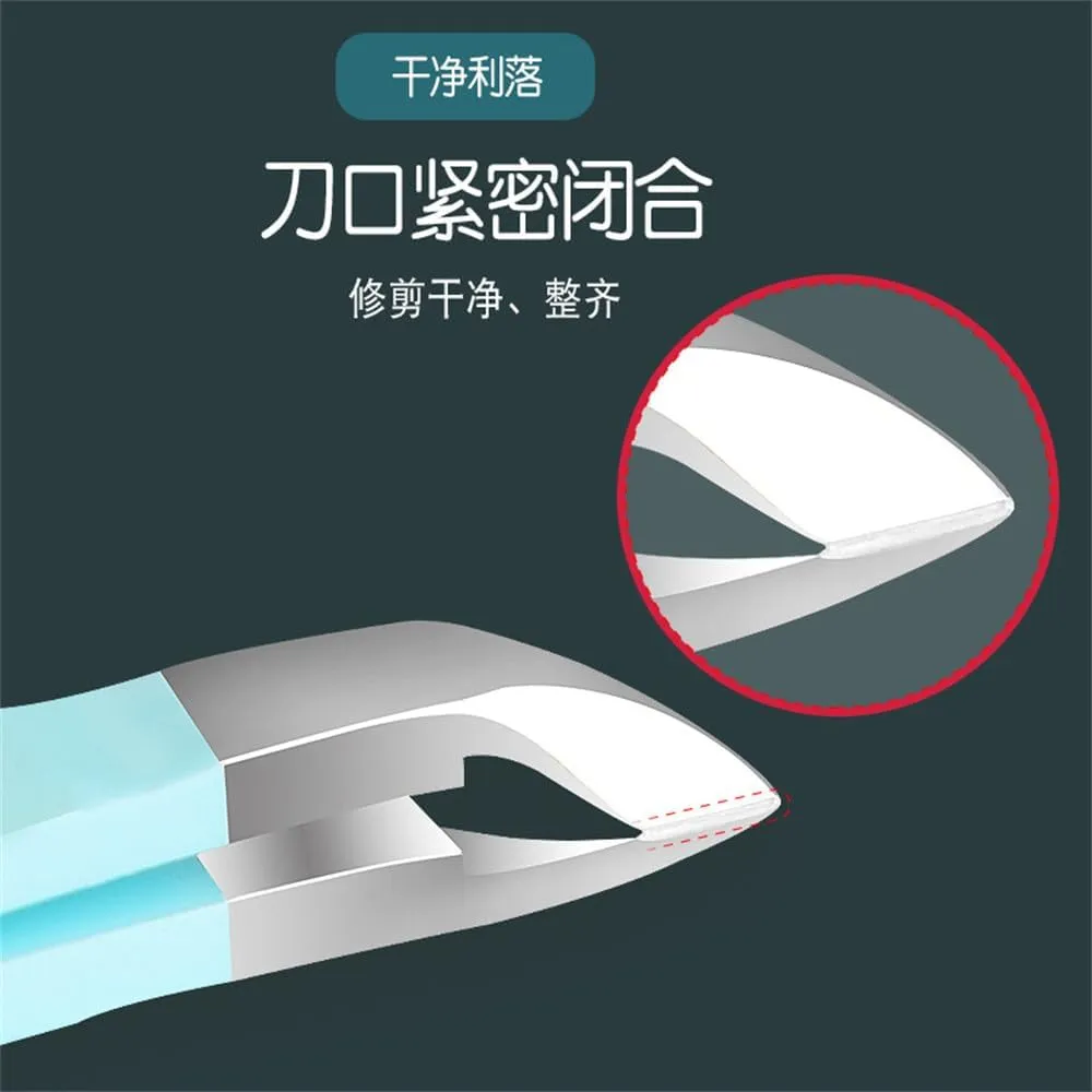 1PC Small Nail Cuticle Scissors Tweezers Mini Nail Clipper Cutter Trimmer for Finger &Toe Remove Pedicure Tools,Light Pink