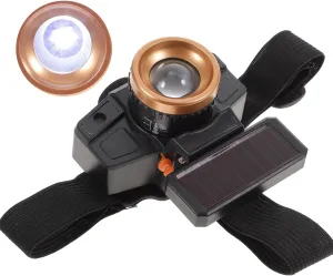 1Set Outdoor Headlamp Solar Charging Light Brightness Design Sensor for Fishing Camping and Hiking Activities