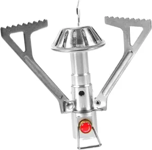 2 Pcs Safety Leak-proof Propane Camping Stove 2000w Portable Gas Cooker Mini Stainless Steel Picnic Stove Easy Folding for Camping Outdoor Cooking