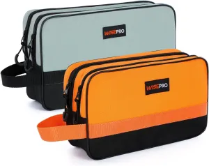2 PCS Tool Pouch Zipper Bag, Dual Compartments Waterproof 600D Small Zippered Tool Pouch with Handle, Multipurpose Utility Storage Organizer for Tools