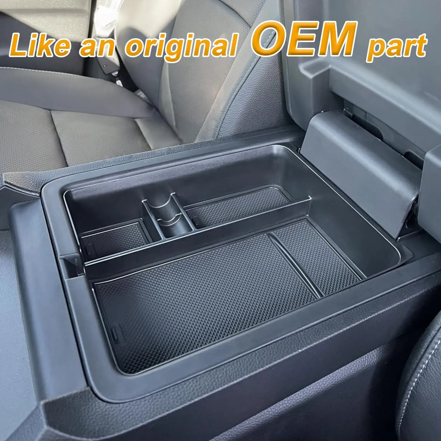 2-Piece Center Console Organizer & Armrest Divider Set for 2023-2025 Honda Pilot, 2024-2026 Passport, 2024-2025 Ridgeline | Custom Fit Durable ABS Plastic Storage Trays