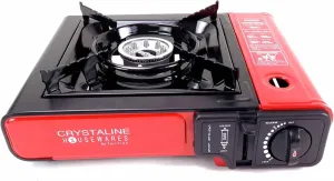 2 Portable Gas Camping Stove Outdoor Cooking Butane Hiking Picnic Burner Tools 2 Portable Gas Stove Backpacking Camping Burner Carrying Case Outdoor Cooking Heavy Duty Compact Emergency Electronic