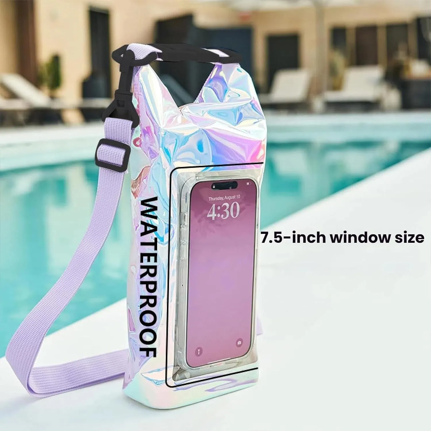 2 Waterproof Dry Bags: Colorful Crossbody Waterproof Bag, Outdoor Colorful Swimming Mobile Phone, Waterproof 2L