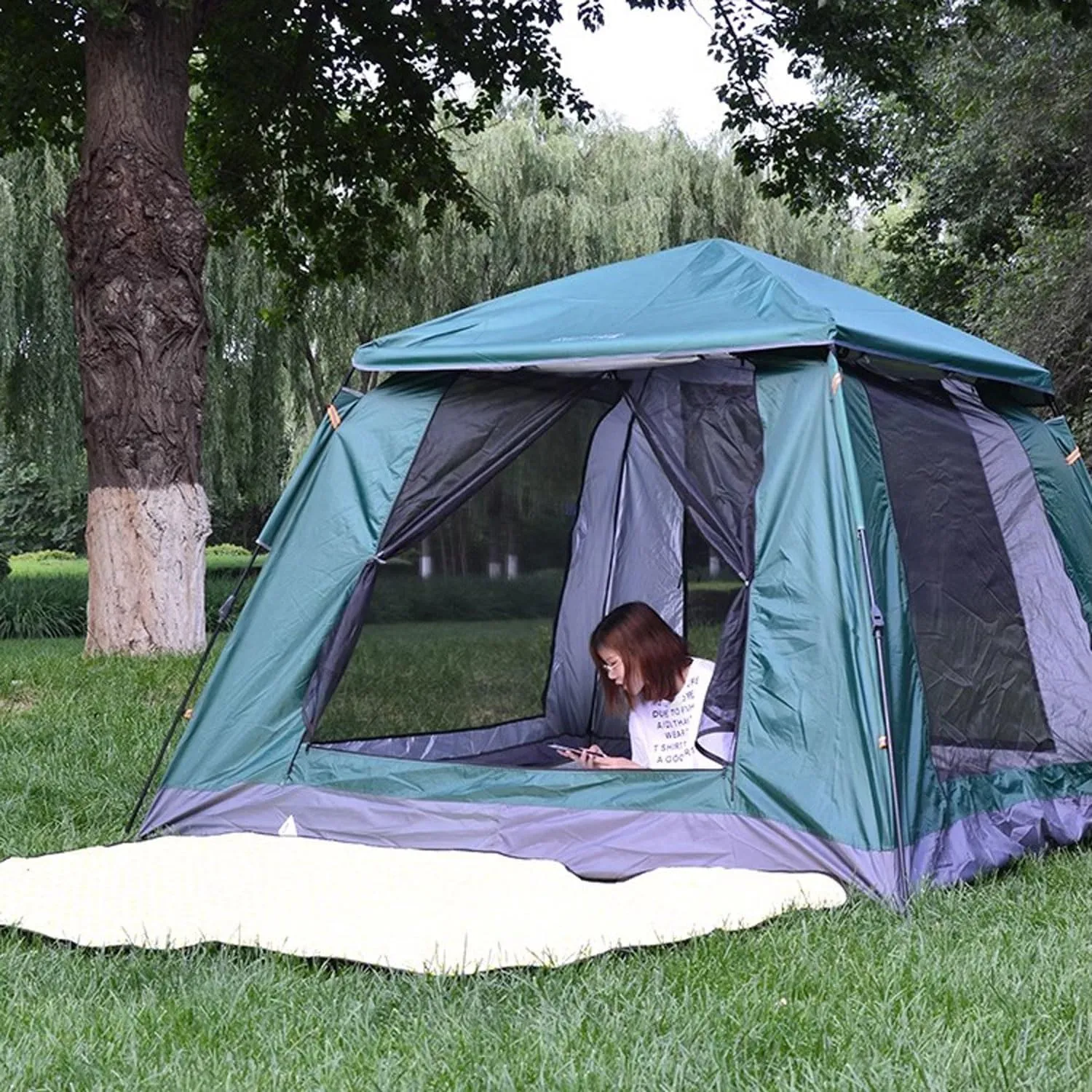 200 X 150 cm Ground Mat Camping Aluminum Mat Double-Sided Foam Insulating y Aislante Thermal Waterproof Foldable Sleeping Mat Tent Pad Ultralight Floor Mat