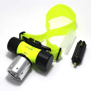 20000 Lumens Scuba Diving Headlamp LED Submarine Lights Dive Light Waterproof Underwater Safety Head Lamp Strobe Flood Headlight for Under Water Deep Sea Cave at Night