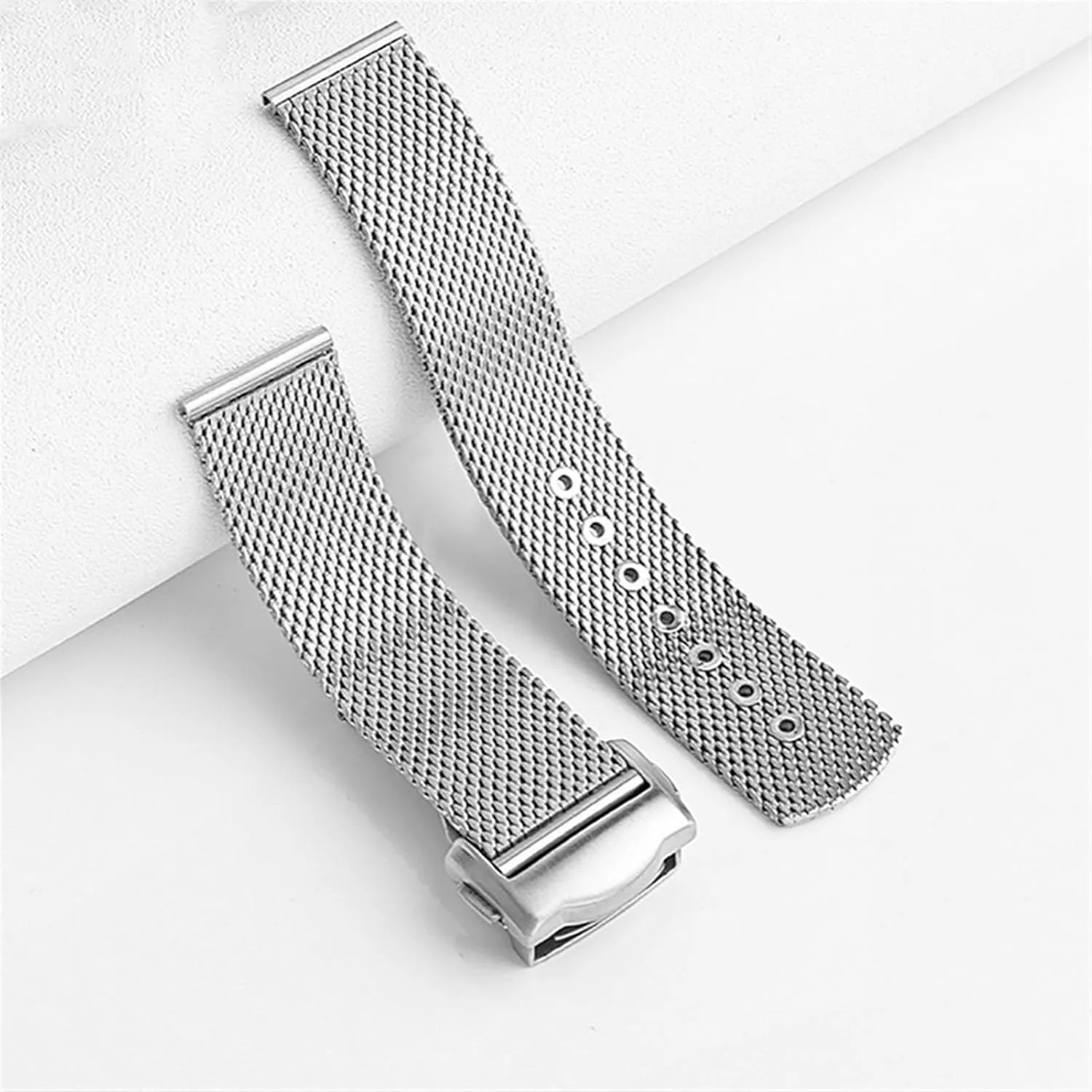 20mm Milan 316L Stainless Steel Watchband for omega 007 James Bond seamaster 300 Watch Strap Metal Bracelets