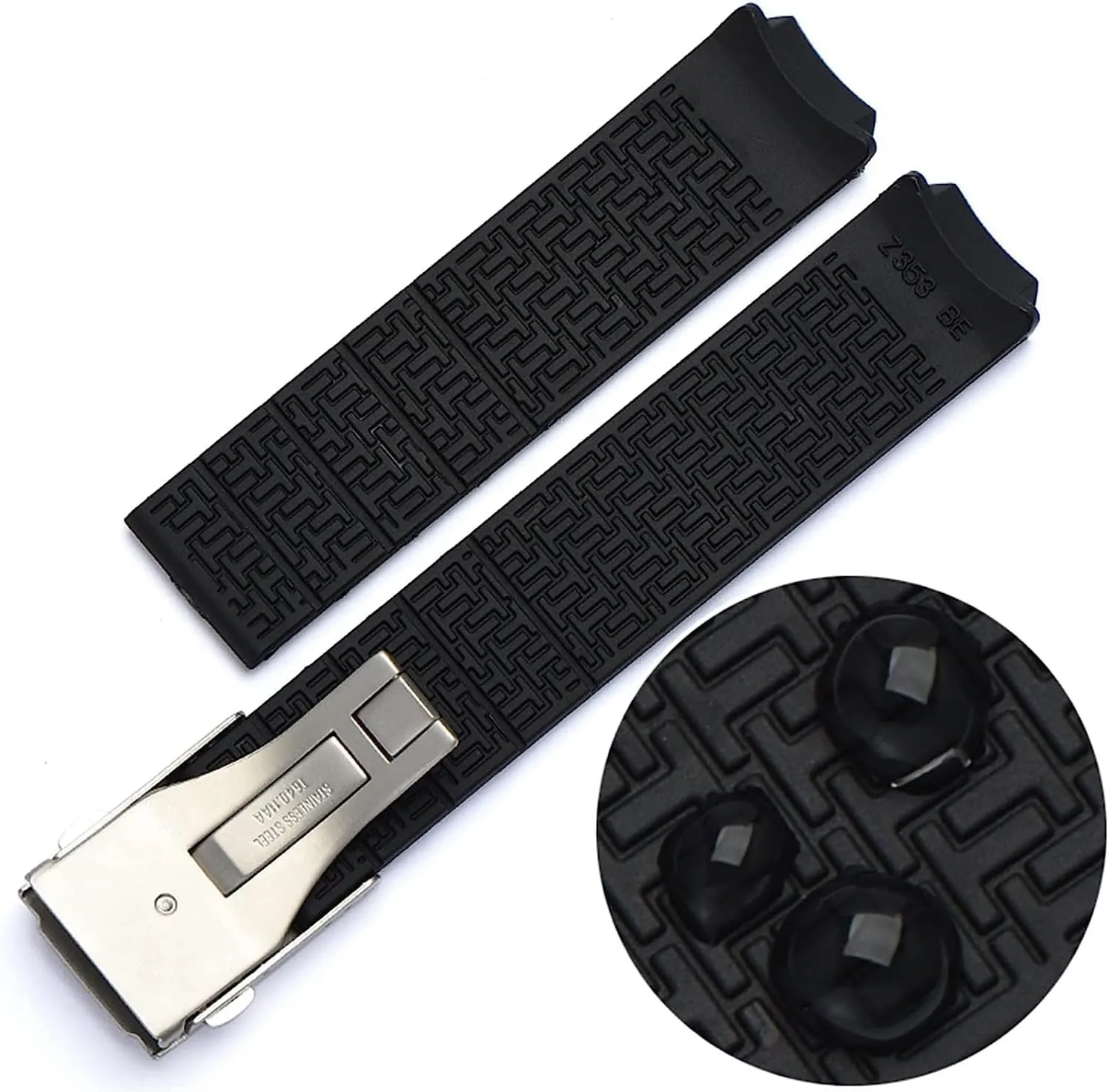 20mm Waterproof rubber Watch Strap for Tissot T-Touch T013 T047 T091 T013420A