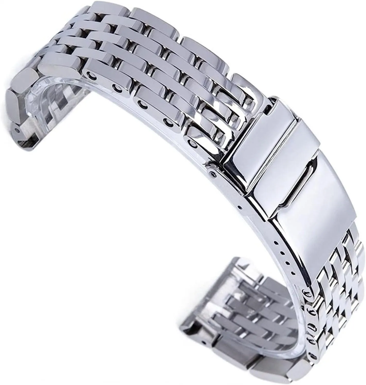 22mm 24mm Silver Stainless Steel Watch Band For Breitling AVENGER NAVITIMER SUPEROCEAN Metal Strap Bracelet Accessories