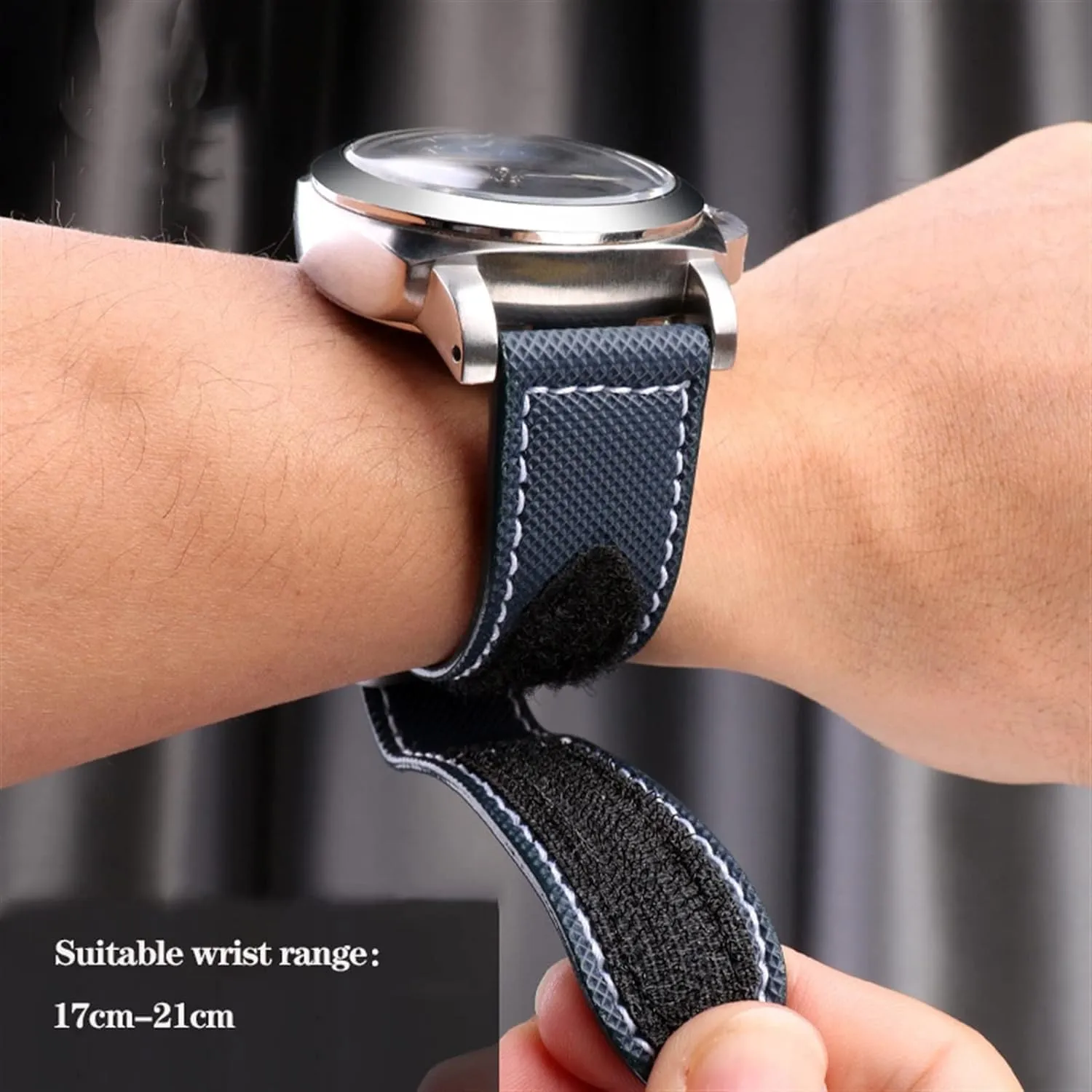 24mm Carbon Fiber Nylon Canvas Strap for Panerai Lumino PAM01118 01661 Waterproof Watchband Bracelet