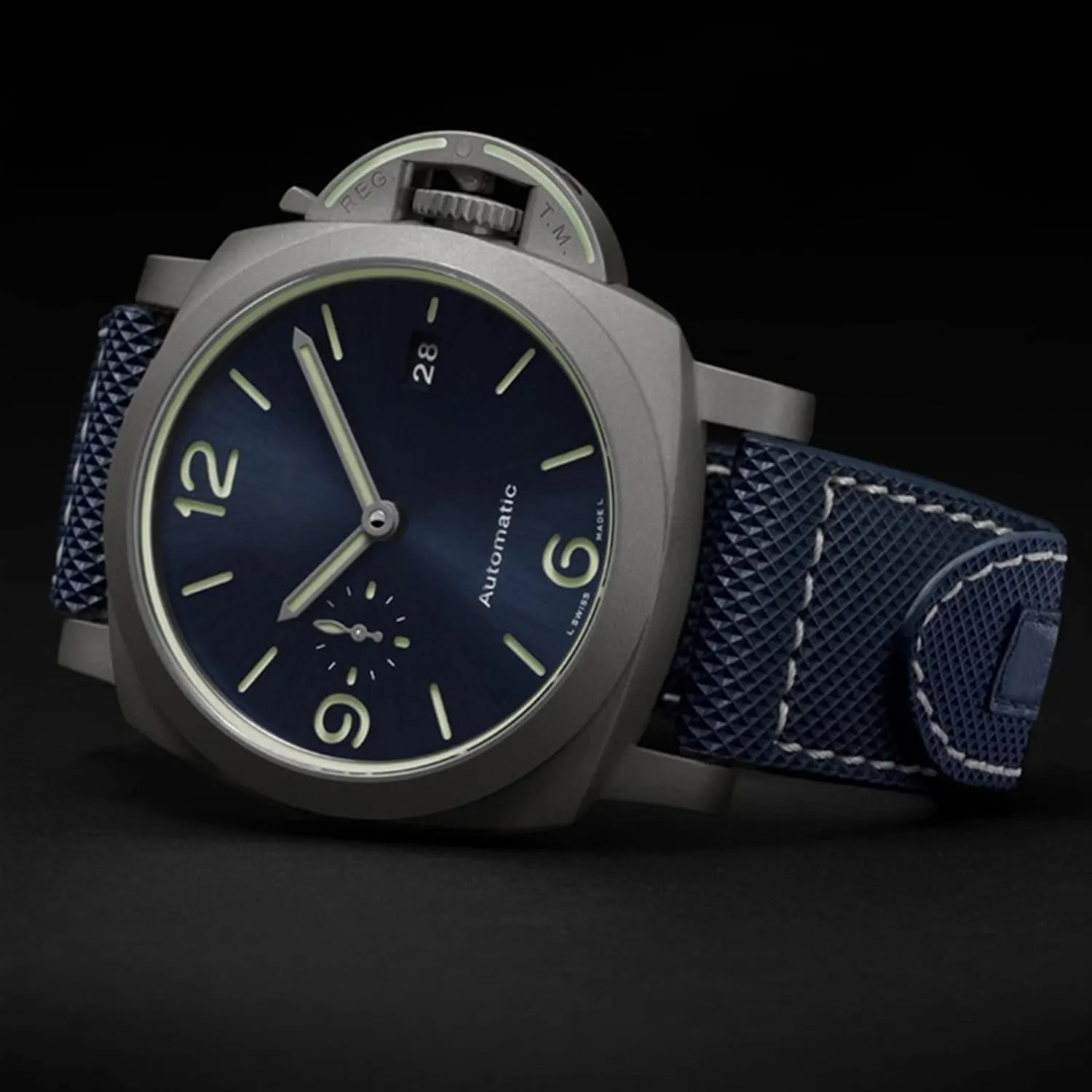 24mm Carbon Fiber Nylon Canvas Strap for Panerai Lumino PAM01118 01661 Waterproof Watchband Bracelet