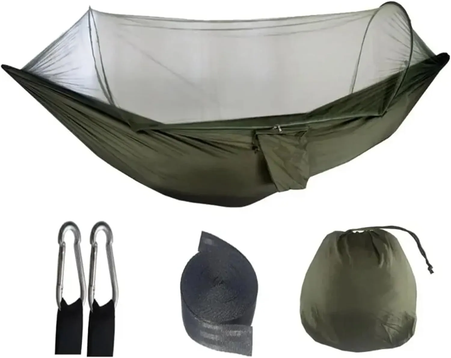 250x120cm Outdoor Hammock with Net Camping Hammocks for Adults – Lightweight Parachute Fabric for Camping Travel for Terrace, Outdoor