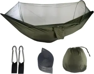 250x120cm Outdoor Hammock with Net Camping Hammocks for Adults – Lightweight Parachute Fabric for Camping Travel for Terrace, Outdoor