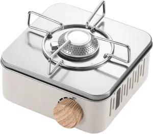 2800W Camping Gas Stove Outdoor Camping Cooking Set Portable Cassette Stove Picnic Gas Burner Camp Stove Cooking Utensils (Color : White)