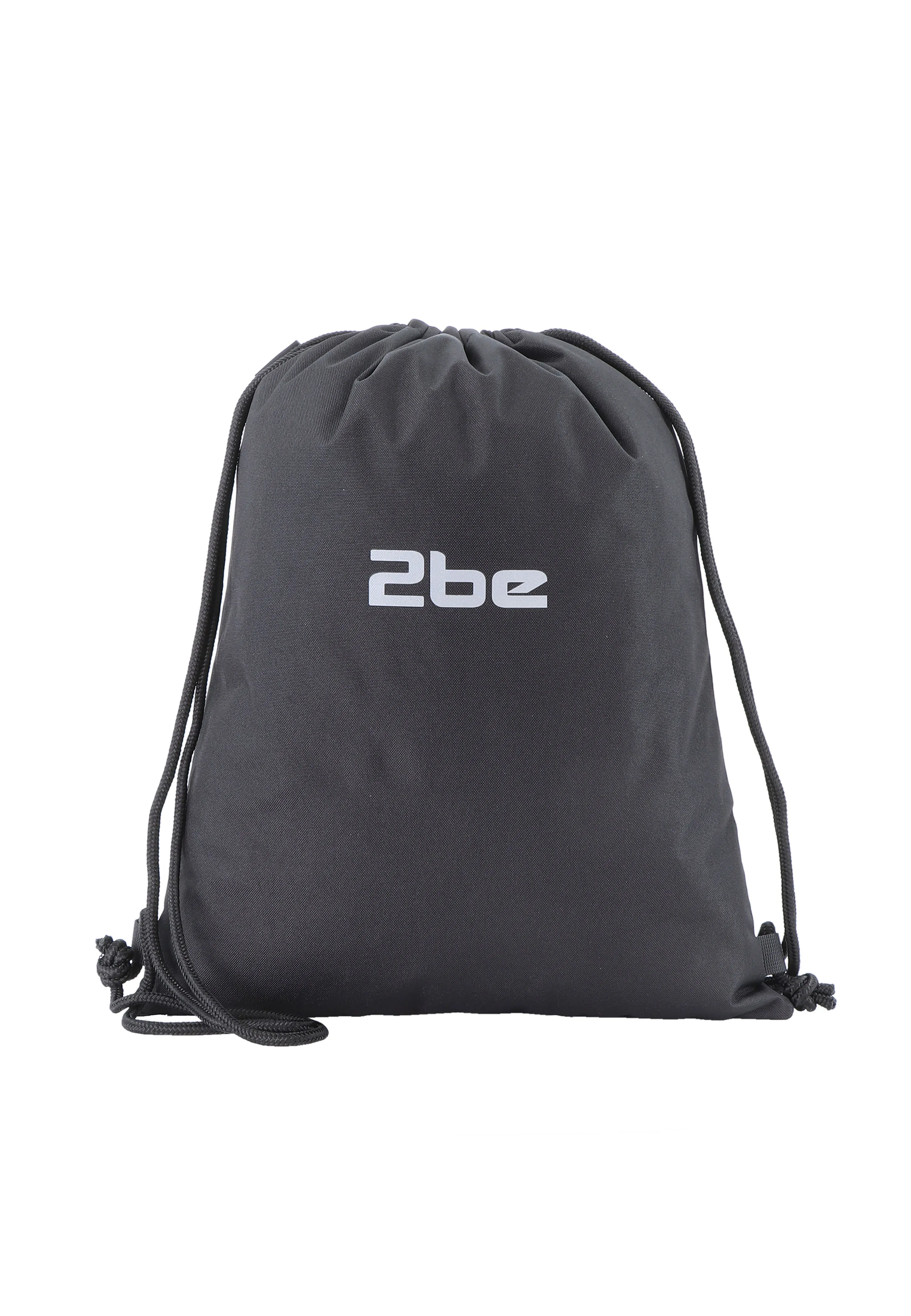 2be String Bag / Lightweight Backpack / Gym Bag Black