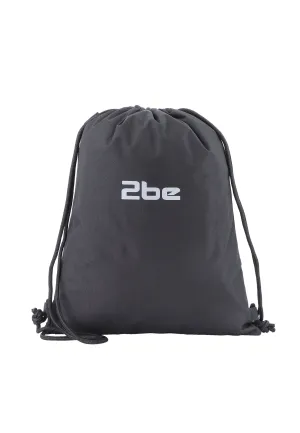 2be String Bag / Lightweight Backpack / Gym Bag Black
