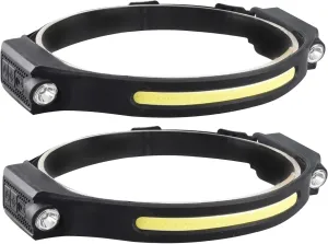 2Pcs Running Headlamp, High Lumen Type-C Rechargeable Full-Angle COB Waterproof Head Lamp with Bright 6 Modes & Motion Sensor for Outdoor Running, Camping HikingHeadlamp