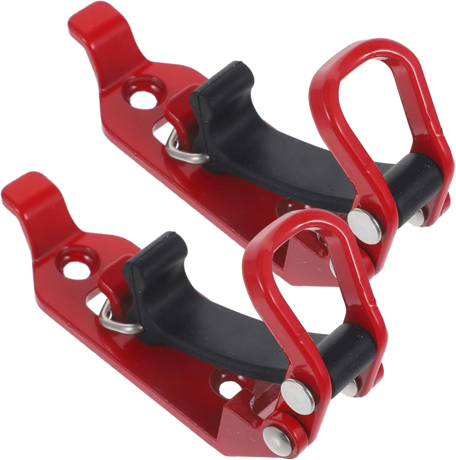2pcs Shovel Holder Clamp for Car Roof Rack Metal Mounting Bracket Fastening Design Construction for Secure Tool Fixation and Versatile Use