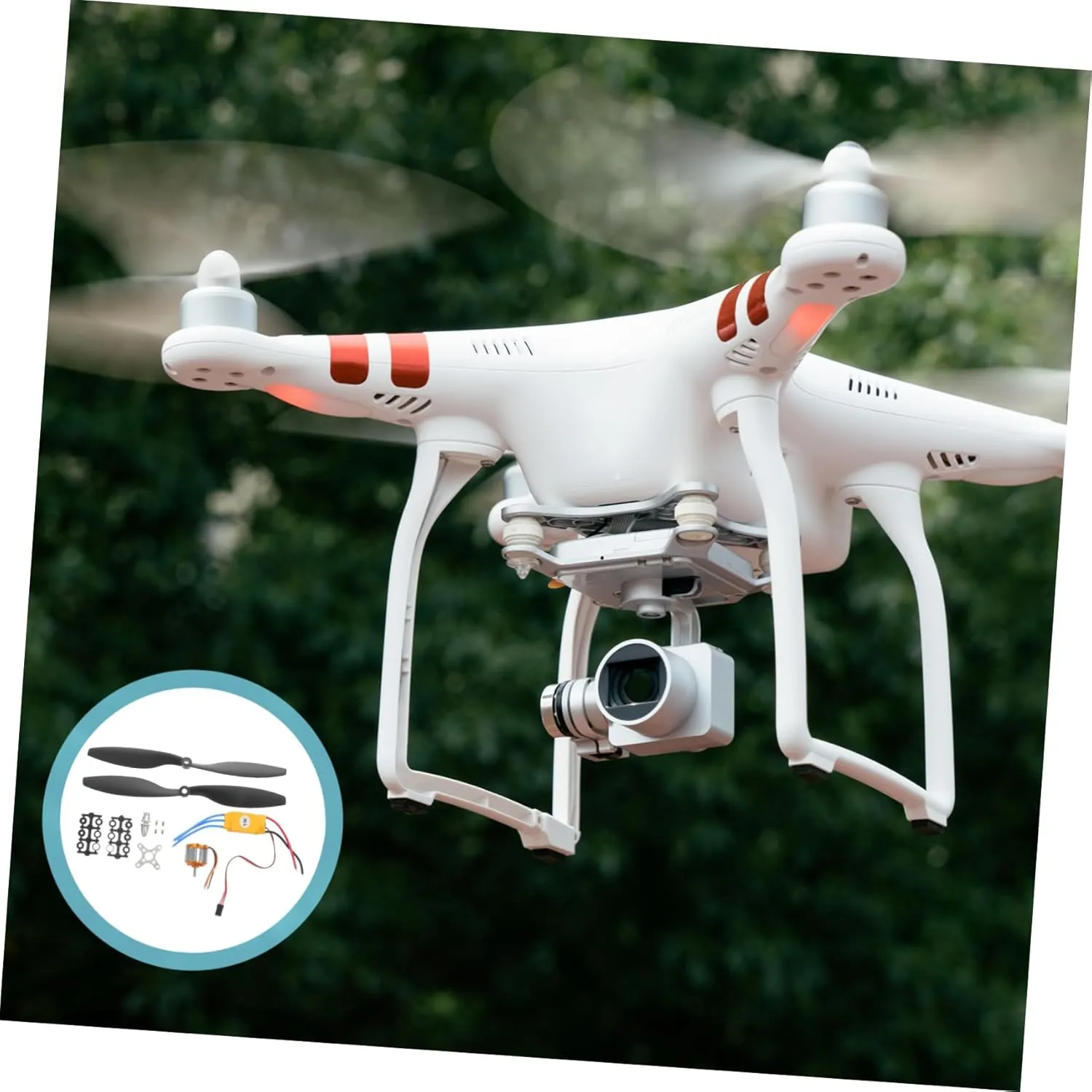 2sets Professional Electronic Speed Controller Motor Kit for Aircraft Compatible Brushed Motor Esc for Quadcopter and Helicopter Replacement Parts
