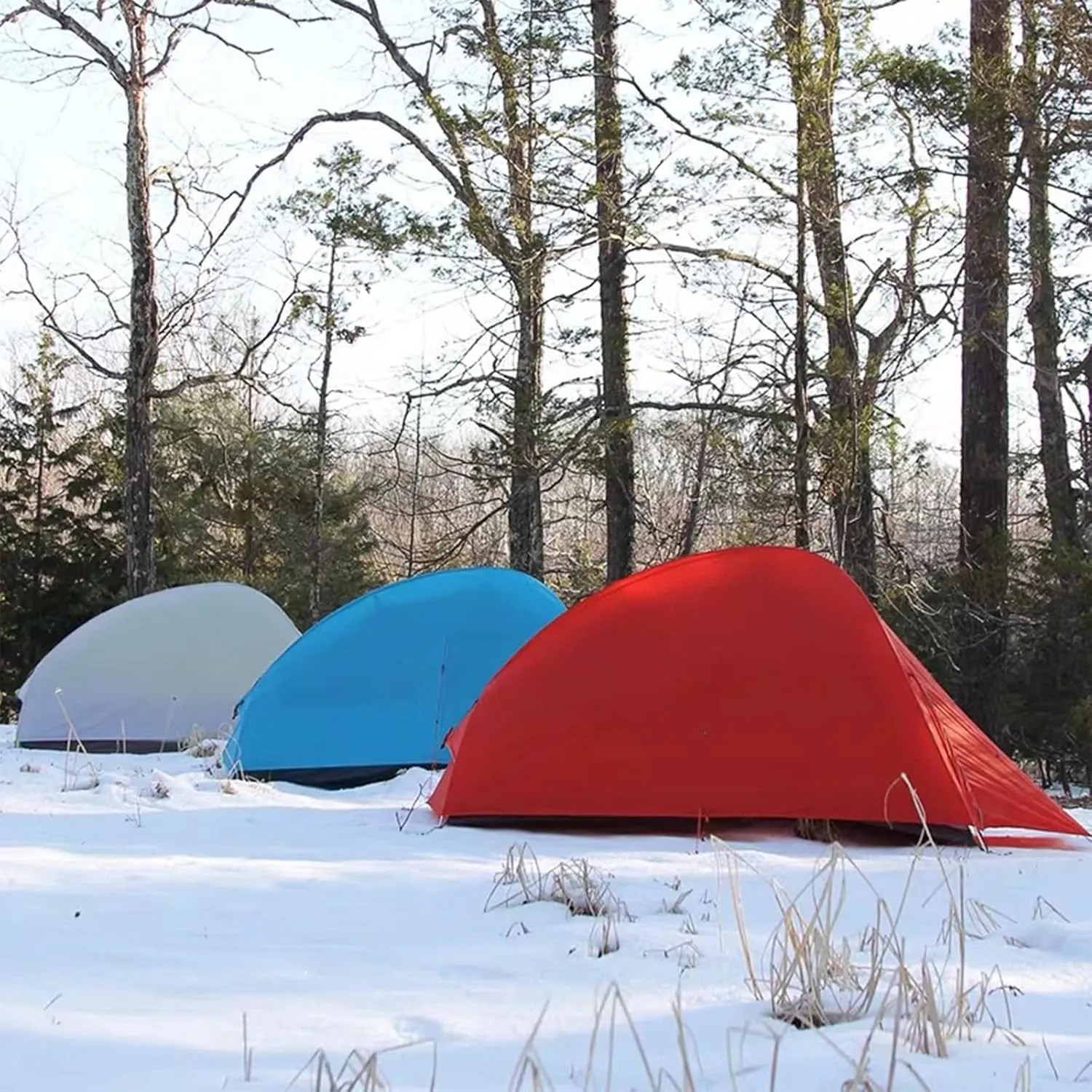 3-4 Season 20D Camping Tent Outdoor Ultralight Hiking Backpacking Hunting Waterproof Windproof Rainproof Camping Beach Equipment