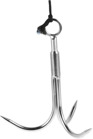 3-paw Water Grass Knife Survival Grappling Hook Stainless Steel Outdoor Hook Material for Mountaineering and Fishing Random