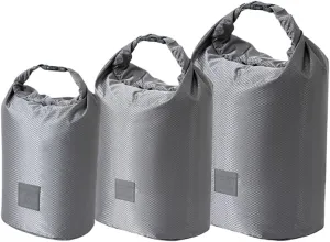3 Pieces Portable Stuff Sacks for Efficient Packing and Space Saving Designs