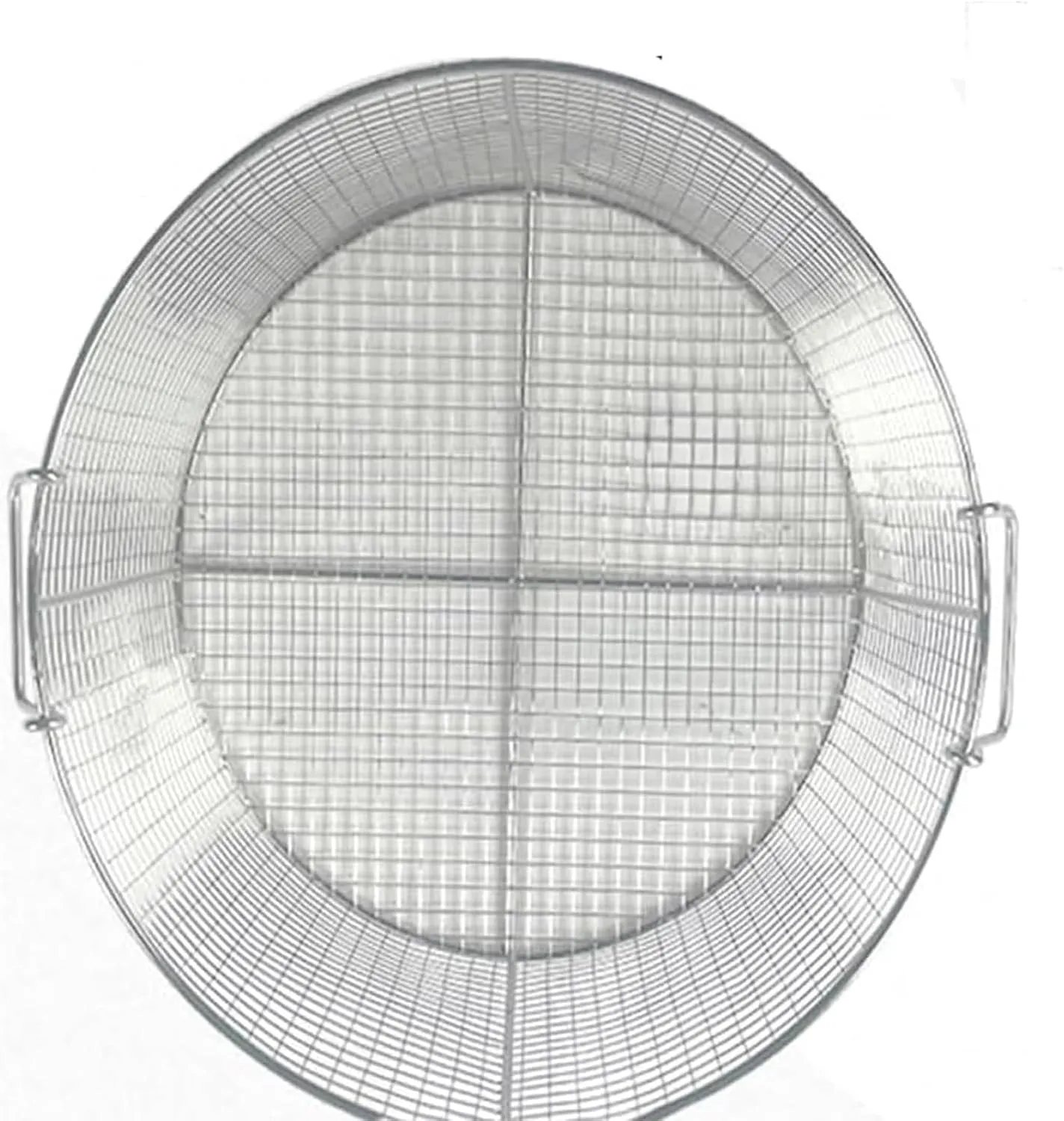 304 Stainless Steel Round Sterilization Basket with Handle, Round Sterilization Baskets, Ultrasonic Cleaning, Laboratory, Dental Use(30x30x20cm/11.8x11.8x7.9in)