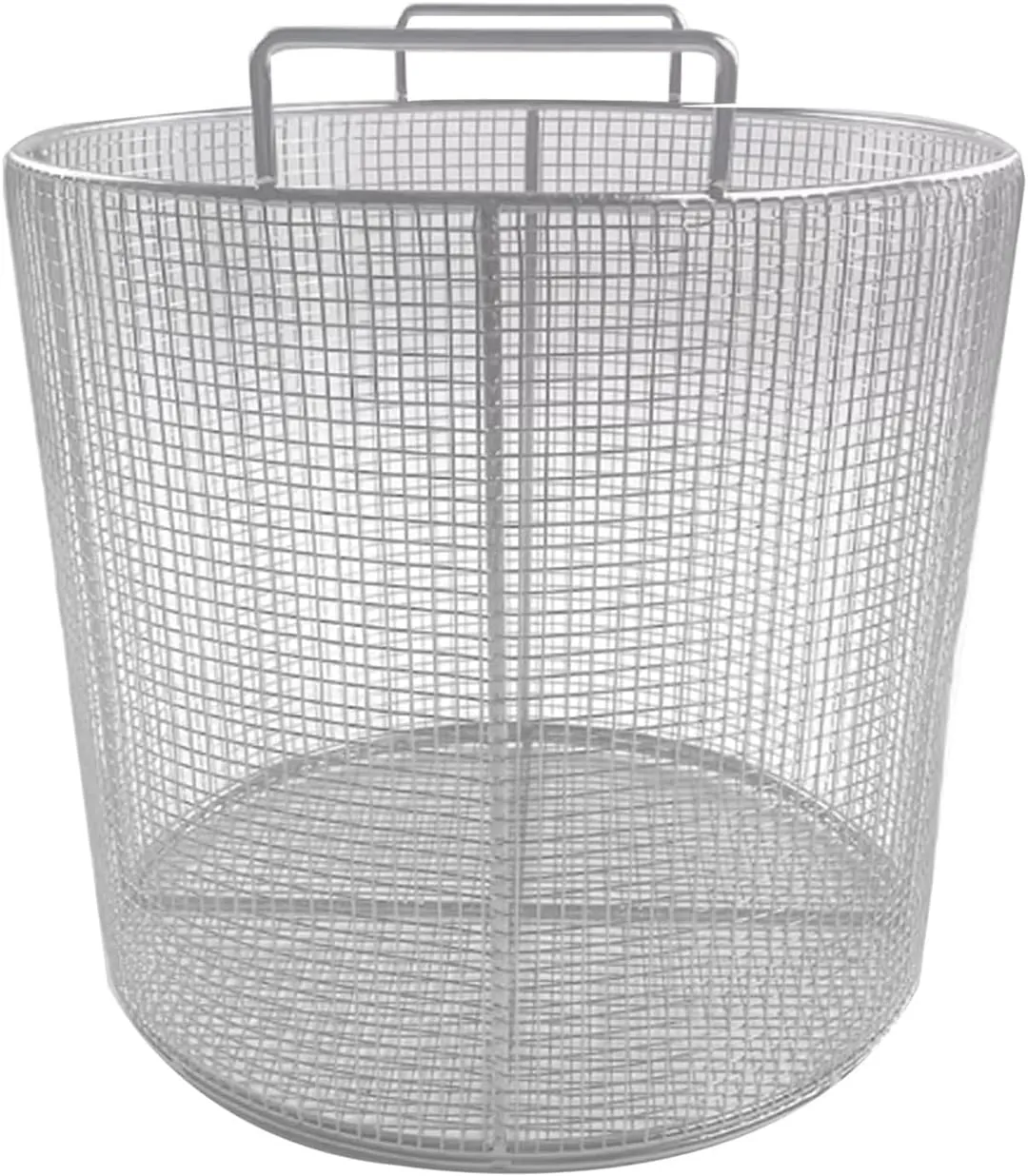 304 Stainless Steel Round Sterilization Basket with Handle, Round Sterilization Baskets, Ultrasonic Cleaning, Laboratory, Dental Use(30x30x20cm/11.8x11.8x7.9in)