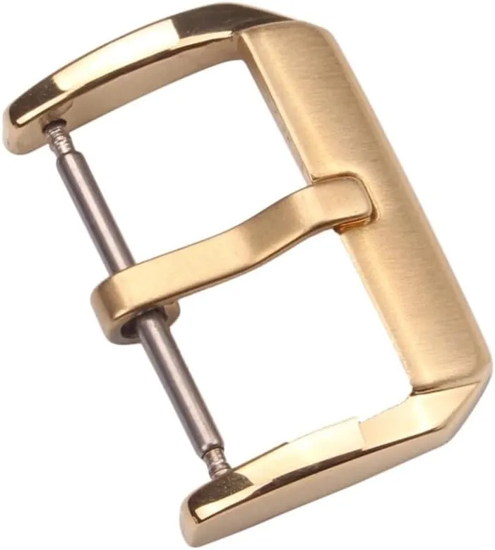 316l Solid Stainless Steel Watchband Buckle Middle Brushed Men Women Fashion Watch Strap Clasp 16 18 20 22mm Clock Accessories